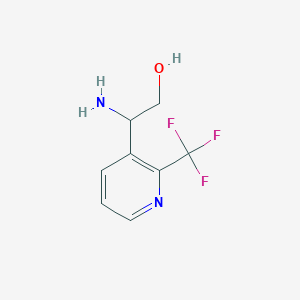 2-Amino-2-[2-(trifluoromethyl)pyridin-3-yl]ethan-1-ol