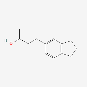 molecular formula C13H18O B13605239 4-(2,3-dihydro-1H-inden-5-yl)butan-2-ol 