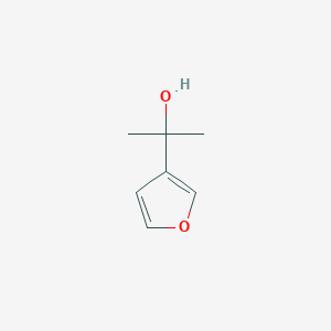 molecular formula C7H10O2 B13605249 2-(Furan-3-yl)propan-2-ol 