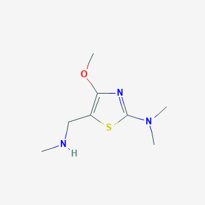 4-Methoxy-N,N-dimethyl-5-((methylamino)methyl)thiazol-2-amine