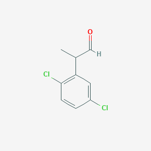 molecular formula C9H8Cl2O B13605271 2-(2,5-Dichlorophenyl)propanal 