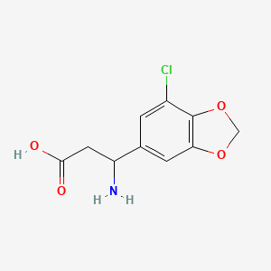 3-Amino-3-(7-chloro-1,3-dioxaindan-5-yl)propanoic acid