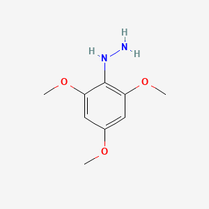 molecular formula C9H14N2O3 B13605335 (2,4,6-Trimethoxyphenyl)hydrazine 