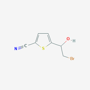 5-(2-Bromo-1-hydroxyethyl)thiophene-2-carbonitrile