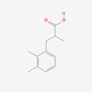 molecular formula C12H16O2 B13605373 3-(2,3-Dimethylphenyl)-2-methylpropanoic acid 