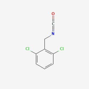 molecular formula C8H5Cl2NO B13605389 1,3-Dichloro-2-(isocyanatomethyl)benzene 