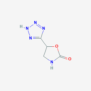 2-Oxazolidinone, 5-(1H-tetrazol-5-yl)-