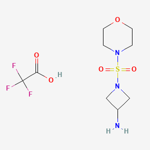 1-(Morpholine-4-sulfonyl)azetidin-3-amine,trifluoroaceticacid