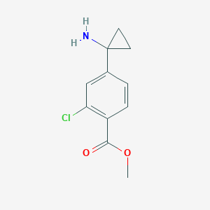 Methyl 4-(1-aminocyclopropyl)-2-chlorobenzoate