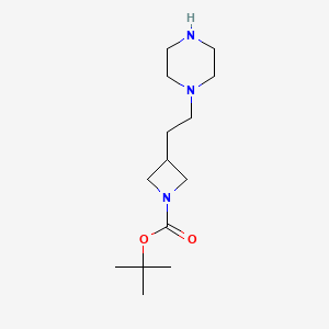 Tert-butyl 3-(2-(piperazin-1-yl)ethyl)azetidine-1-carboxylate