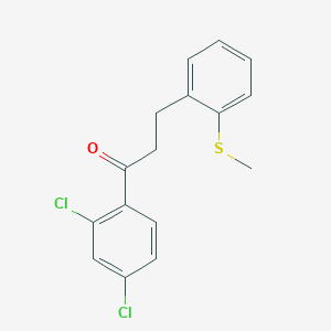 2',4'-Dichloro-3-(2-thiomethylphenyl)propiophenone