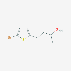 molecular formula C8H11BrOS B13605454 4-(5-Bromothiophen-2-yl)butan-2-ol 