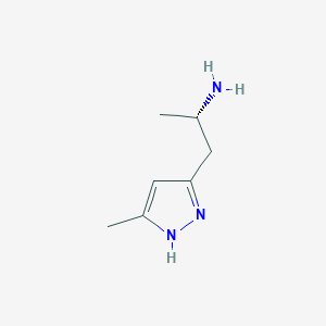 (2S)-1-(5-methyl-1H-pyrazol-3-yl)propan-2-amine