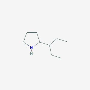 molecular formula C9H19N B13605501 2-(Pentan-3-yl)pyrrolidine 