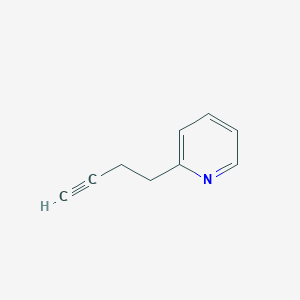 molecular formula C9H9N B13605502 2-(But-3-yn-1-yl)pyridine CAS No. 2294-98-6