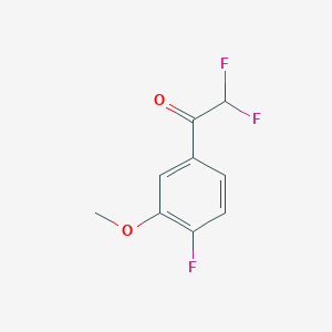 2,2-Difluoro-1-(4-fluoro-3-methoxyphenyl)ethan-1-one