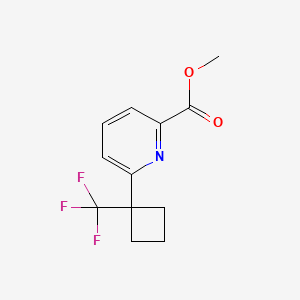 Methyl 6-[1-(trifluoromethyl)cyclobutyl]pyridine-2-carboxylate