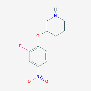 3-(2-Fluoro-4-nitrophenoxy)piperidine