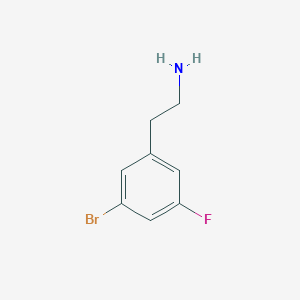 molecular formula C8H9BrFN B13605571 2-(3-Bromo-5-fluorophenyl)ethanamine 