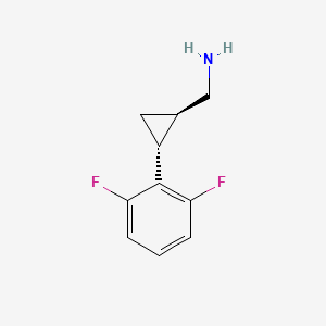 [(1R,2R)-2-(2,6-difluorophenyl)cyclopropyl]methanamine