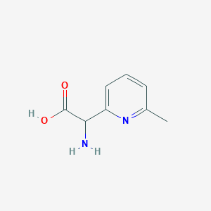 molecular formula C8H10N2O2 B13605636 2-amino-2-(6-methylpyridin-2-yl)acetic Acid 