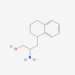 molecular formula C13H19NO B13605659 2-Amino-3-(1,2,3,4-tetrahydronaphthalen-1-yl)propan-1-ol 