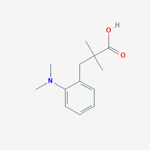 3-(2-(Dimethylamino)phenyl)-2,2-dimethylpropanoic acid