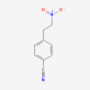 molecular formula C9H8N2O2 B13605717 4-(2-nitroethyl)Benzonitrile 