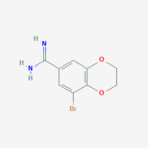 8-Bromo-2,3-dihydrobenzo[b][1,4]dioxine-6-carboximidamide