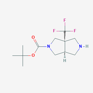 rac-tert-butyl (3aR,6aR)-3a-(trifluoromethyl)-octahydropyrrolo[3,4-c]pyrrole-2-carboxylate