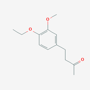 molecular formula C13H18O3 B13605751 4-(4-Ethoxy-3-methoxyphenyl)butan-2-one 