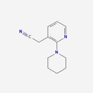 2-[2-(Piperidin-1-yl)pyridin-3-yl]acetonitrile