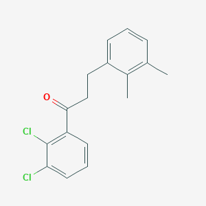 molecular formula C17H16Cl2O B1360584 2',3'-二氯-3-(2,3-二甲基苯基)丙酮 CAS No. 898793-23-2