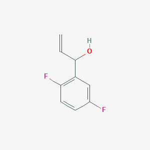 molecular formula C9H8F2O B13605845 1-(2,5-Difluorophenyl)prop-2-en-1-ol 