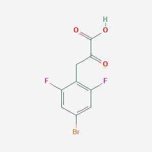 3-(4-Bromo-2,6-difluorophenyl)-2-oxopropanoic acid