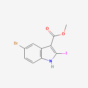 methyl5-bromo-2-iodo-1H-indole-3-carboxylate