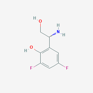 (r)-2-(1-Amino-2-hydroxyethyl)-4,6-difluorophenol