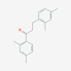 molecular formula C19H22O B1360594 2',4'-二甲基-3-(2,4-二甲基苯基)丙酮 CAS No. 898794-05-3