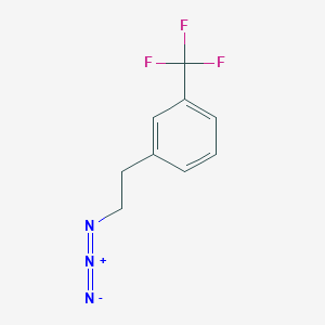 molecular formula C9H8F3N3 B13606032 1-(2-Azidoethyl)-3-(trifluoromethyl)benzene CAS No. 823189-10-2