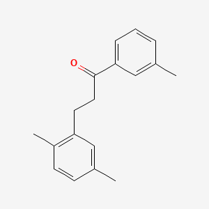 molecular formula C18H20O B1360607 3-(2,5-二甲基苯基)-3'-甲基丙酮 CAS No. 898794-76-8