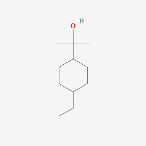 molecular formula C11H22O B13606123 2-(4-Ethylcyclohexyl)propan-2-ol 