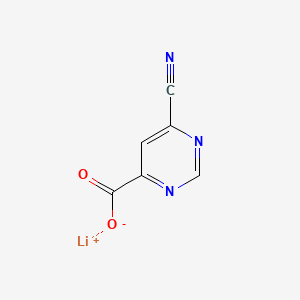 Lithium(1+)6-cyanopyrimidine-4-carboxylate