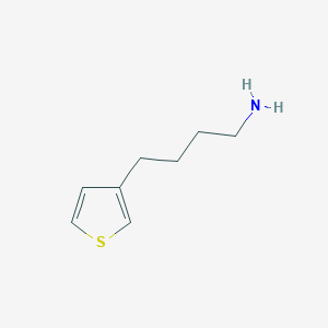 molecular formula C8H13NS B13606155 4-(Thiophen-3-yl)butan-1-amine 