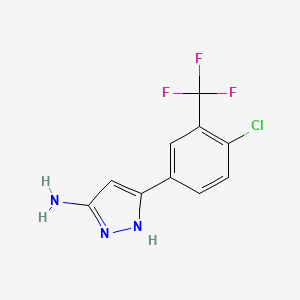 5-(4-chloro-3-trifluoromethyl-phenyl)-2H-pyrazol-3-ylamine