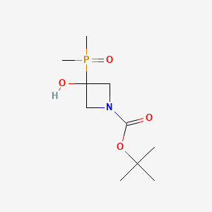 molecular formula C10H20NO4P B13606168 Tert-butyl 3-(dimethylphosphoryl)-3-hydroxyazetidine-1-carboxylate CAS No. 2792200-61-2