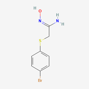 2-((4-Bromophenyl)thio)-N-hydroxyacetimidamide