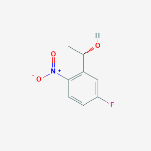 molecular formula C8H8FNO3 B13606188 (S)-1-(5-Fluoro-2-nitrophenyl)ethan-1-ol 