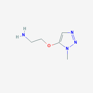 molecular formula C5H10N4O B13606189 2-[(1-methyl-1H-1,2,3-triazol-5-yl)oxy]ethan-1-amine 