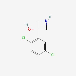 molecular formula C9H9Cl2NO B13606207 3-(2,5-Dichlorophenyl)azetidin-3-ol 