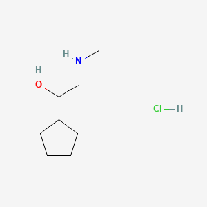 1-Cyclopentyl-2-(methylamino)ethan-1-olhydrochloride